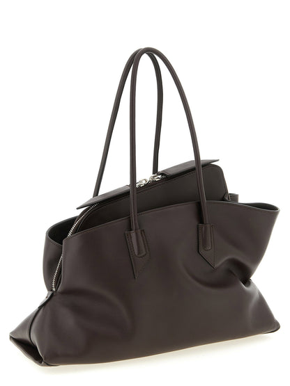 The Attico La Passeggiata Medium Shoulder Bag Brown
