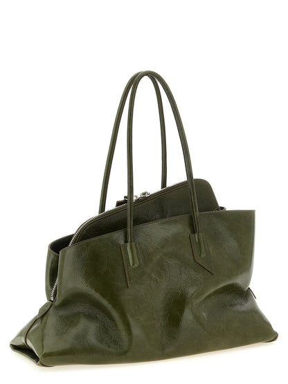 The Attico La Passeggiata Medium Shoulder Bag Green