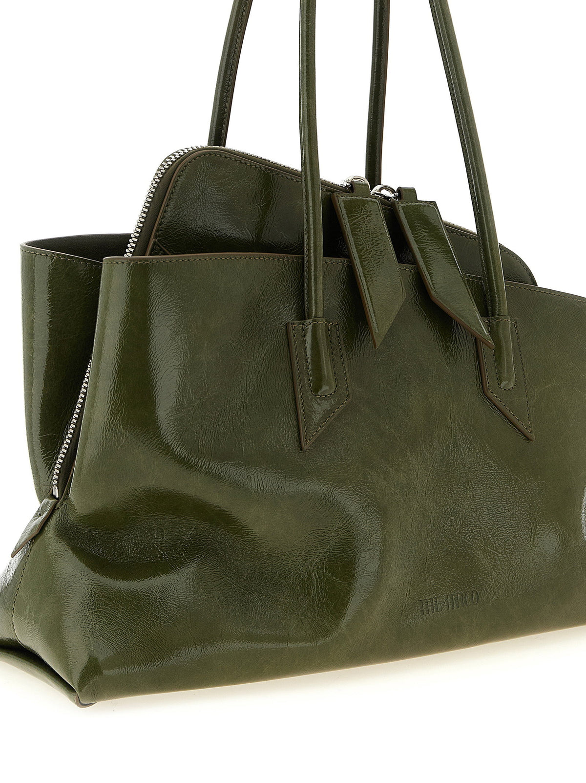 The Attico La Passeggiata Medium Shoulder Bag Green
