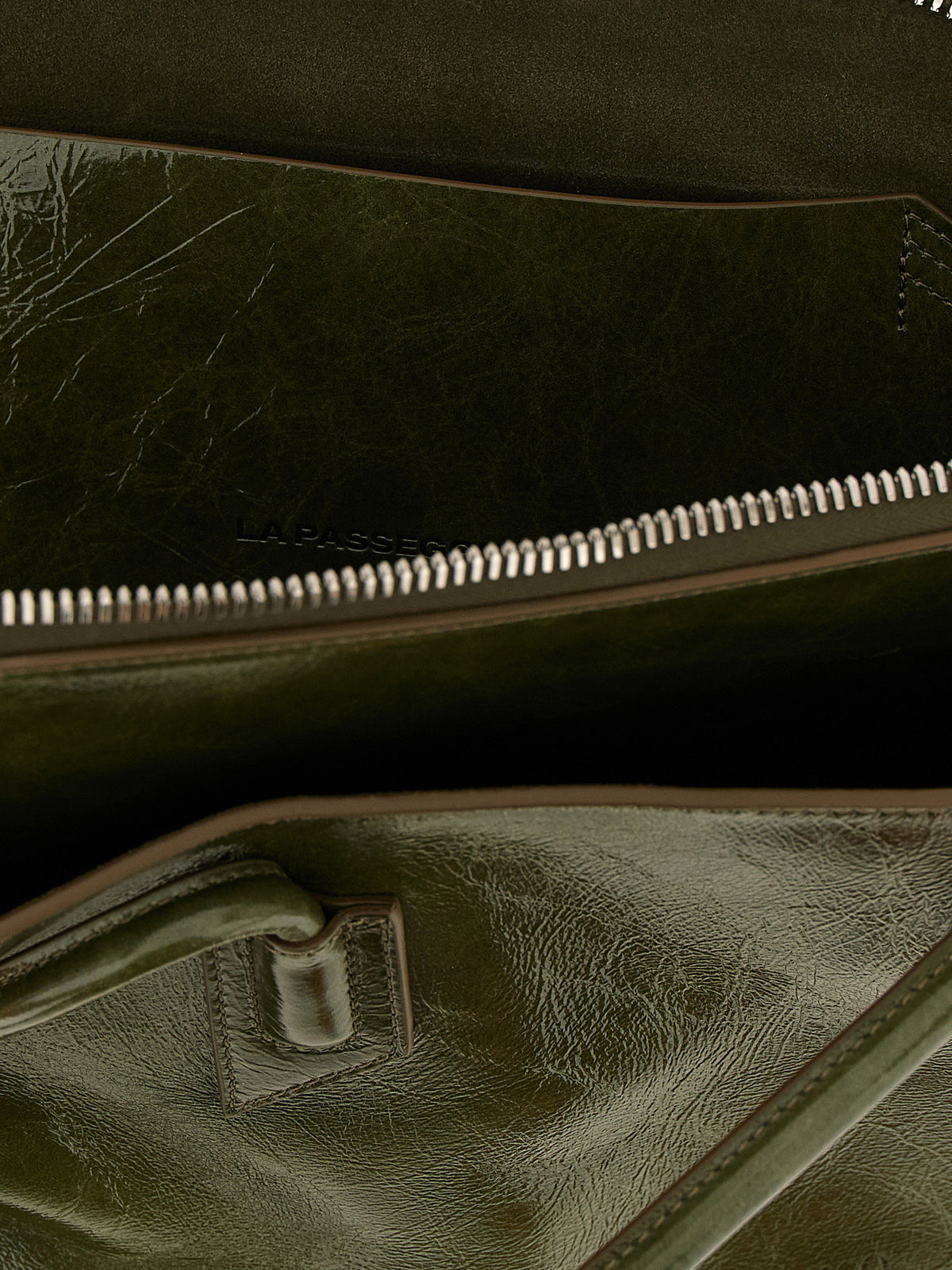 The Attico La Passeggiata Medium Shoulder Bag Green