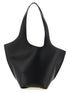 The Attico La Scoop Medium Shoulder Bag Black