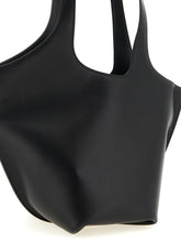 The Attico La Scoop Medium Shoulder Bag Black