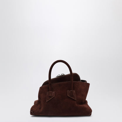 The Attico Brown Suede La Passeggiata Mini Bag Brown