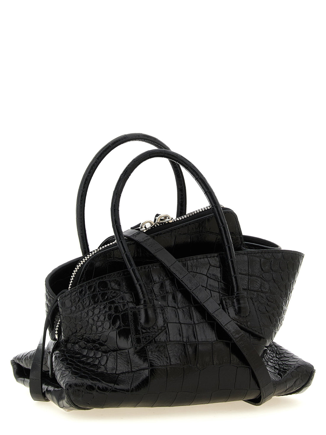 The Attico La Passeggiata Mini Handbag Black  