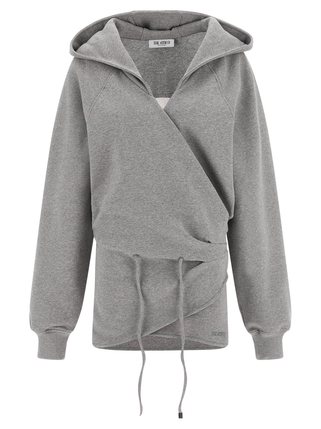 The Attico Hooded Dress Gray