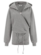 The Attico Hooded Dress Gray