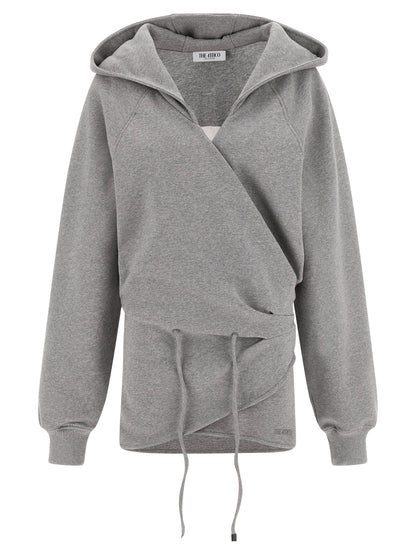 The Attico Hooded Dress Gray