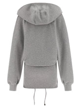The Attico Hooded Dress Gray