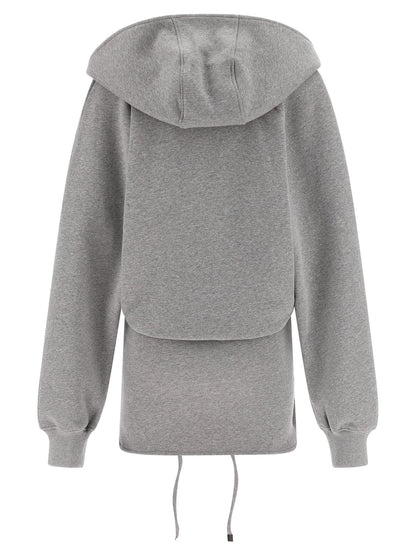 The Attico Hooded Dress Gray