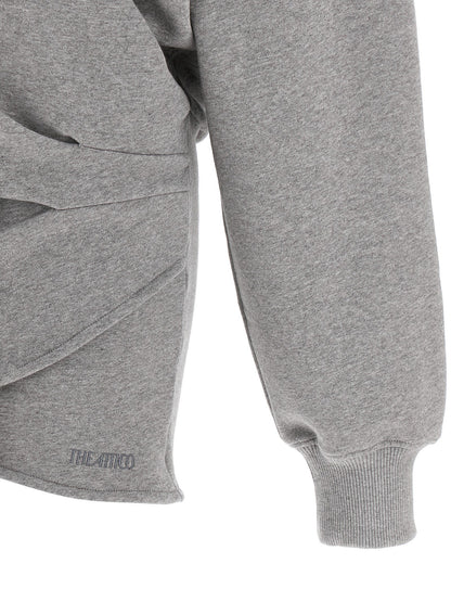The Attico Hooded Dress Gray