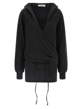 The Attico Hooded Dress Black