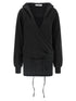 The Attico Hooded Dress Black