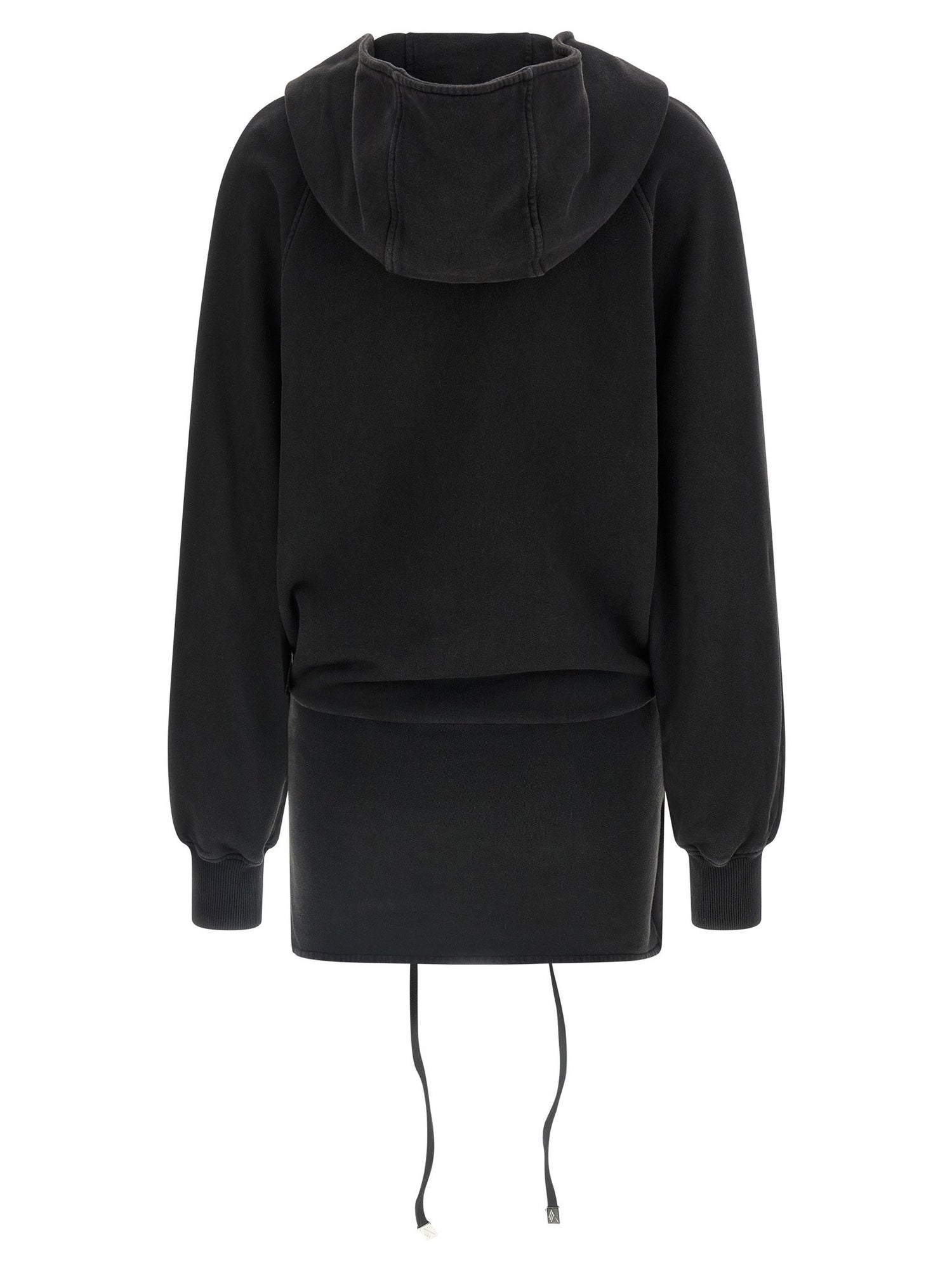 The Attico Hooded Dress Black