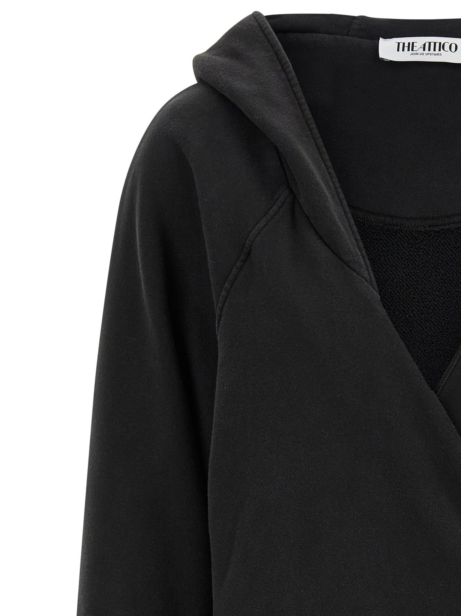 The Attico Hooded Dress Black