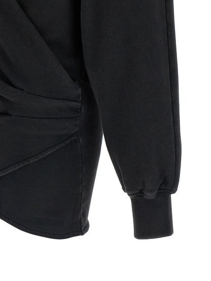 The Attico Hooded Dress Black