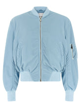 The Attico Anja Bomber Jacket Light blue