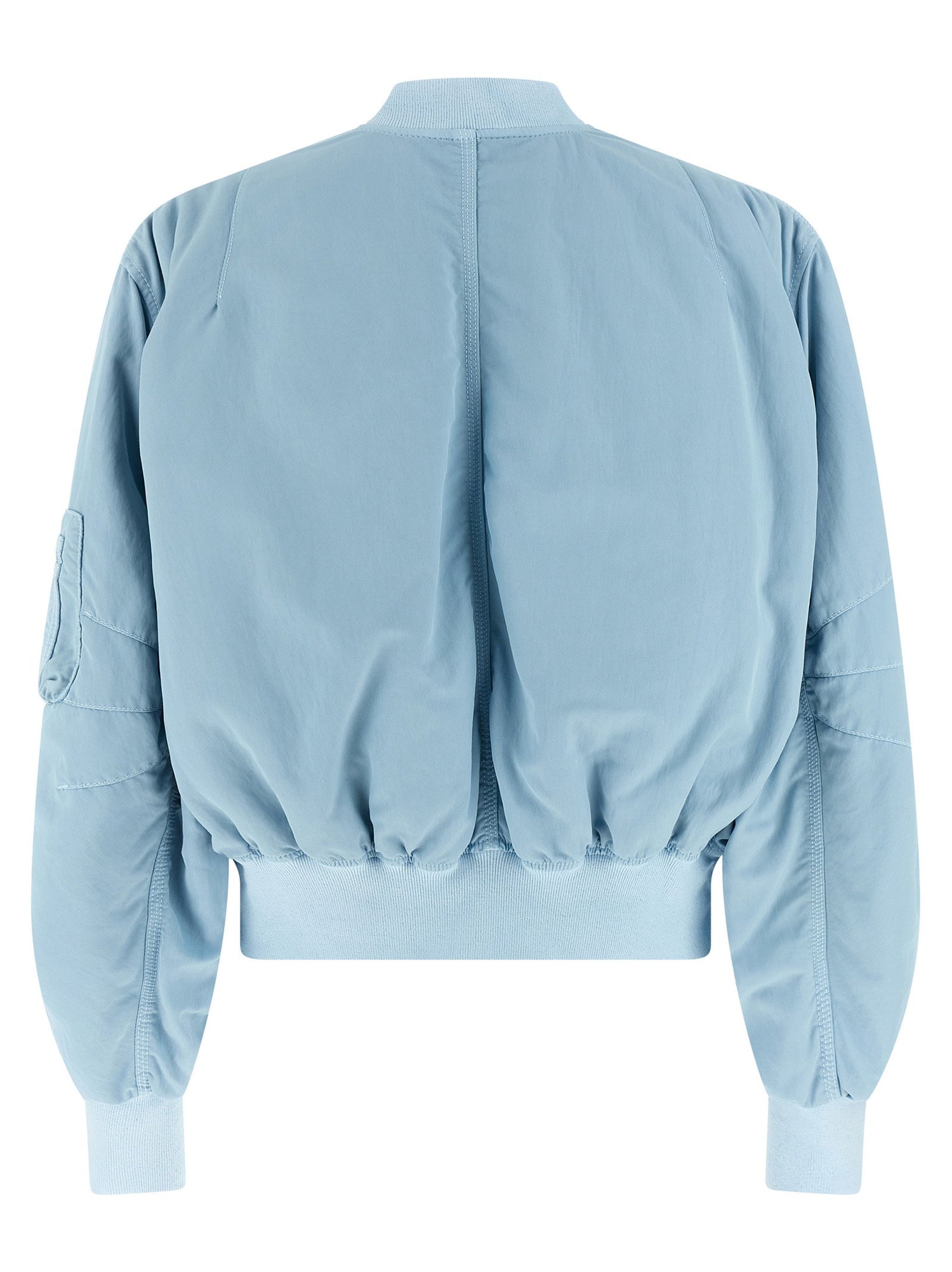 The Attico Anja Bomber Jacket Light blue