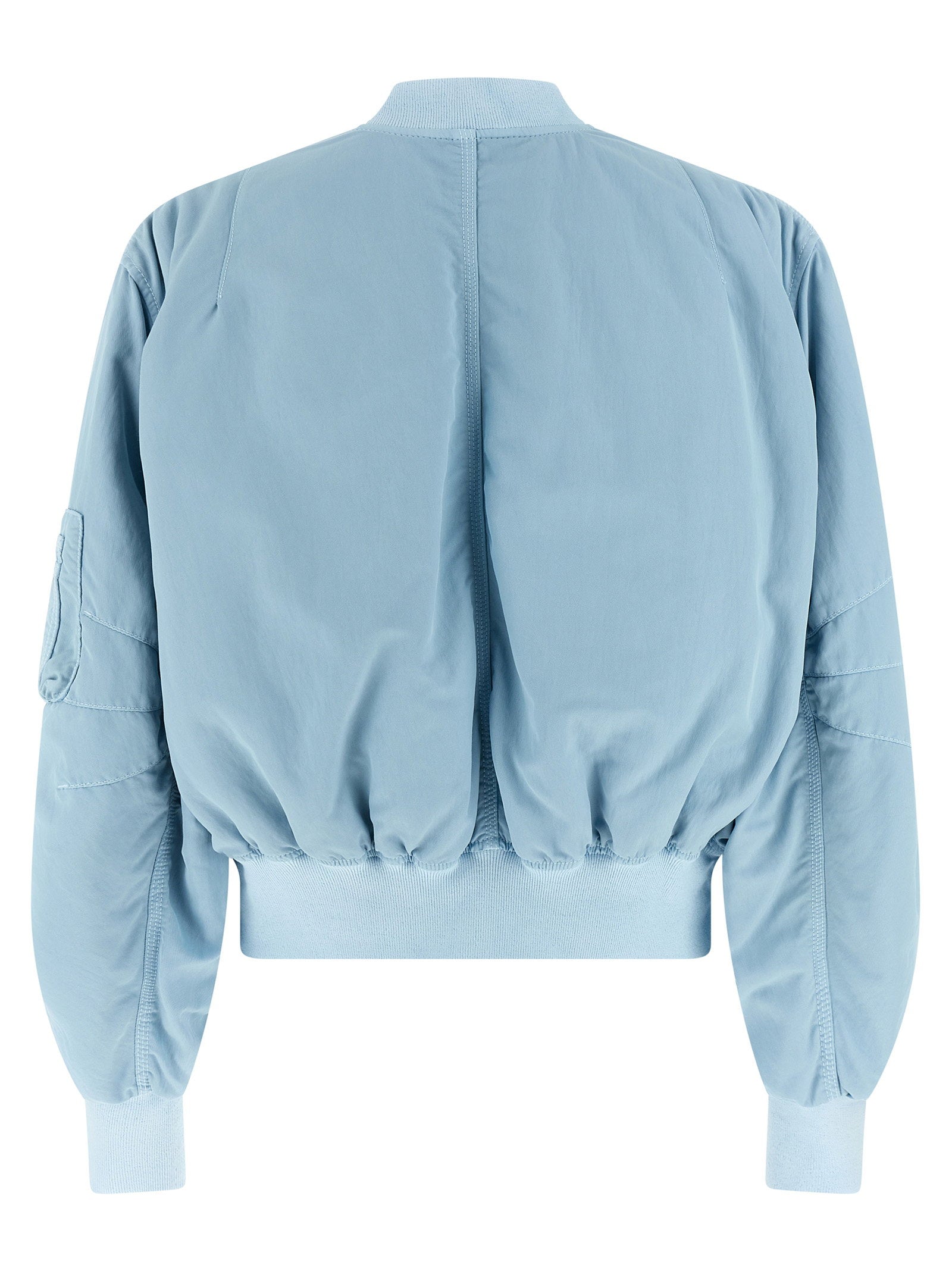The Attico Anja Bomber Jacket Light blue