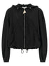 The Attico Hooded Bomber Jacket Black  