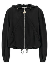 The Attico Hooded Bomber Jacket Black