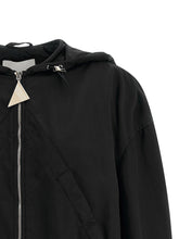 The Attico Hooded Bomber Jacket Black