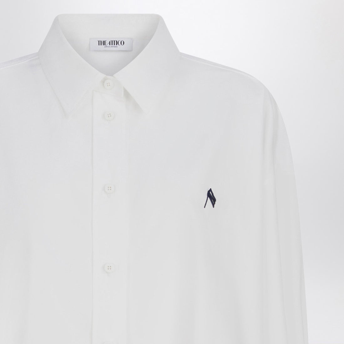 The Attico Oversized Cotton Shirt White