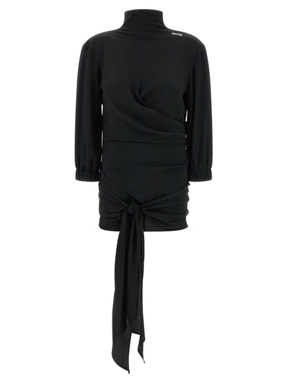 The Attico Sash Top Black