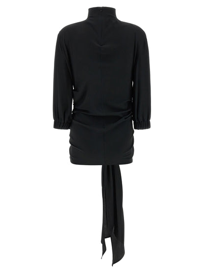 The Attico Sash Top Black