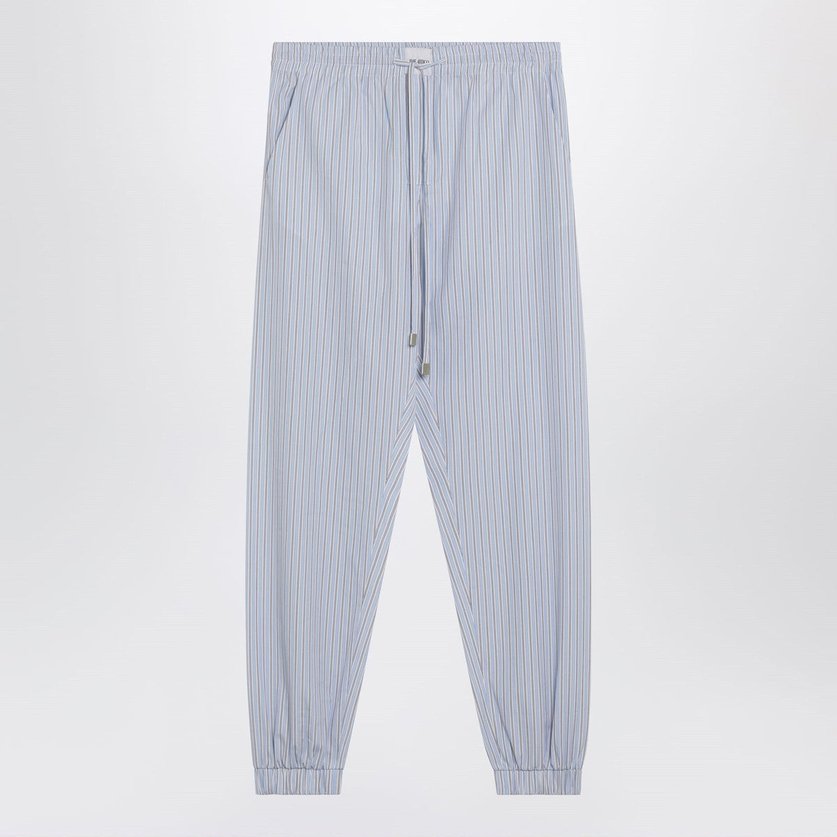 The Attico Light Blue Striped Poplin Trousers Light blue