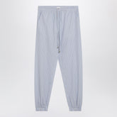 The Attico Light Blue Striped Poplin Trousers Light blue