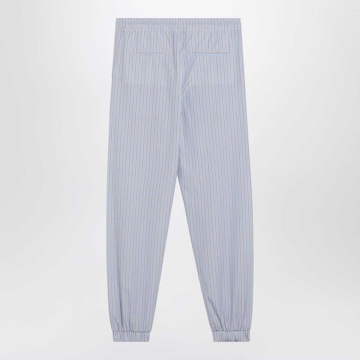 The Attico Light Blue Striped Poplin Trousers Light blue