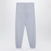 The Attico Light Blue Striped Poplin Trousers Light blue