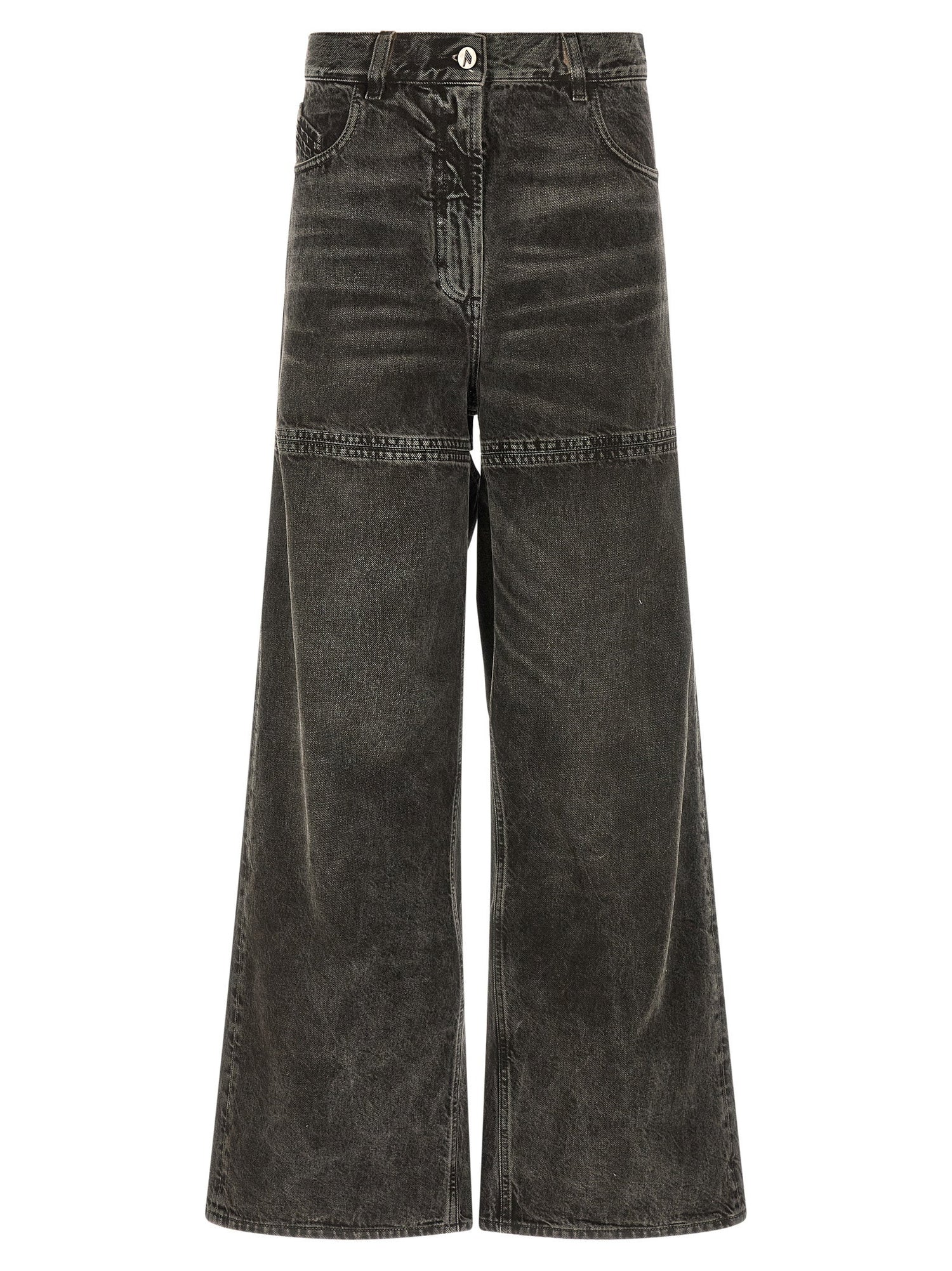 The Attico Cut-out Jeans Black