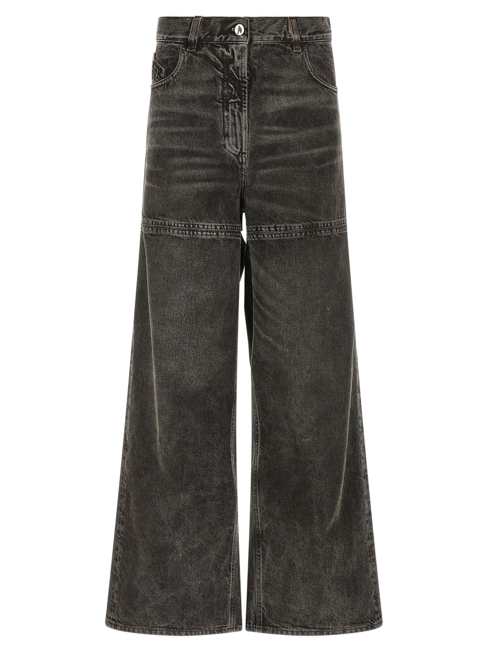 The Attico Cut-out Jeans Black