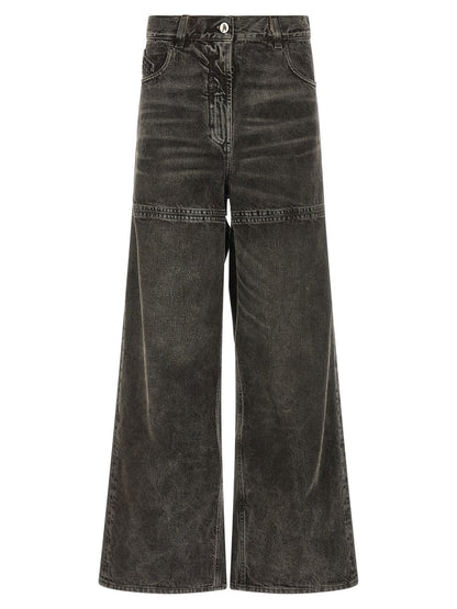 The Attico Cut-out Jeans Black