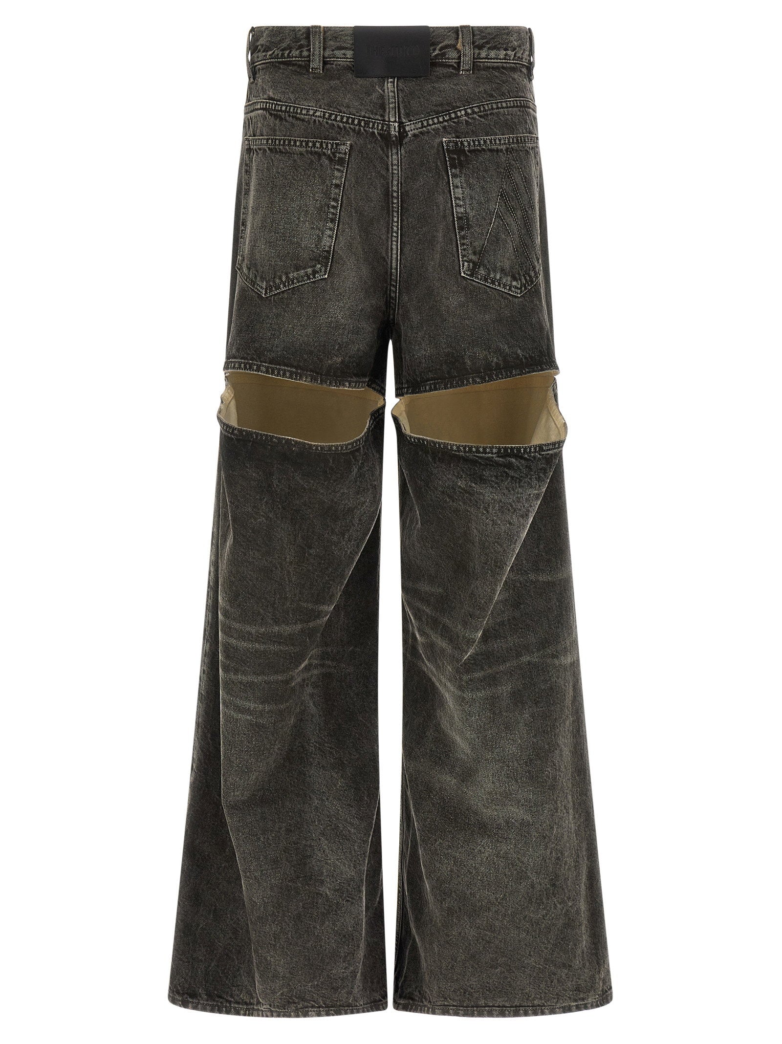 The Attico Cut-out Jeans Black