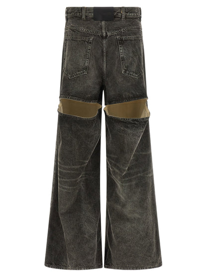 The Attico Cut-out Jeans Black