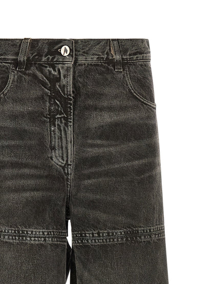 The Attico Cut-out Jeans Black