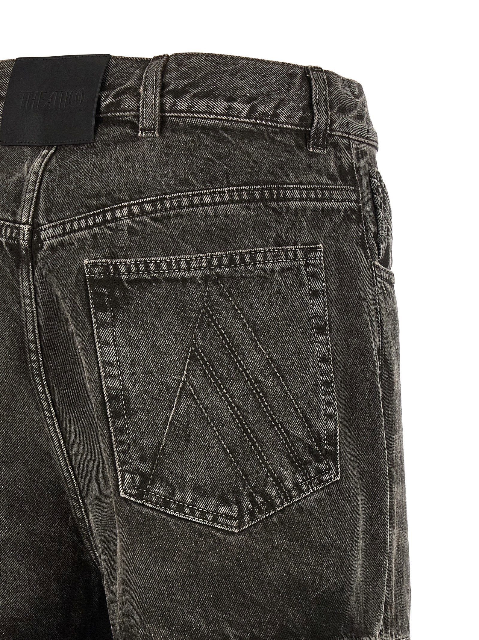 The Attico Cut-out Jeans Black