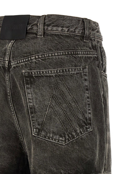 The Attico Cut-out Jeans Black