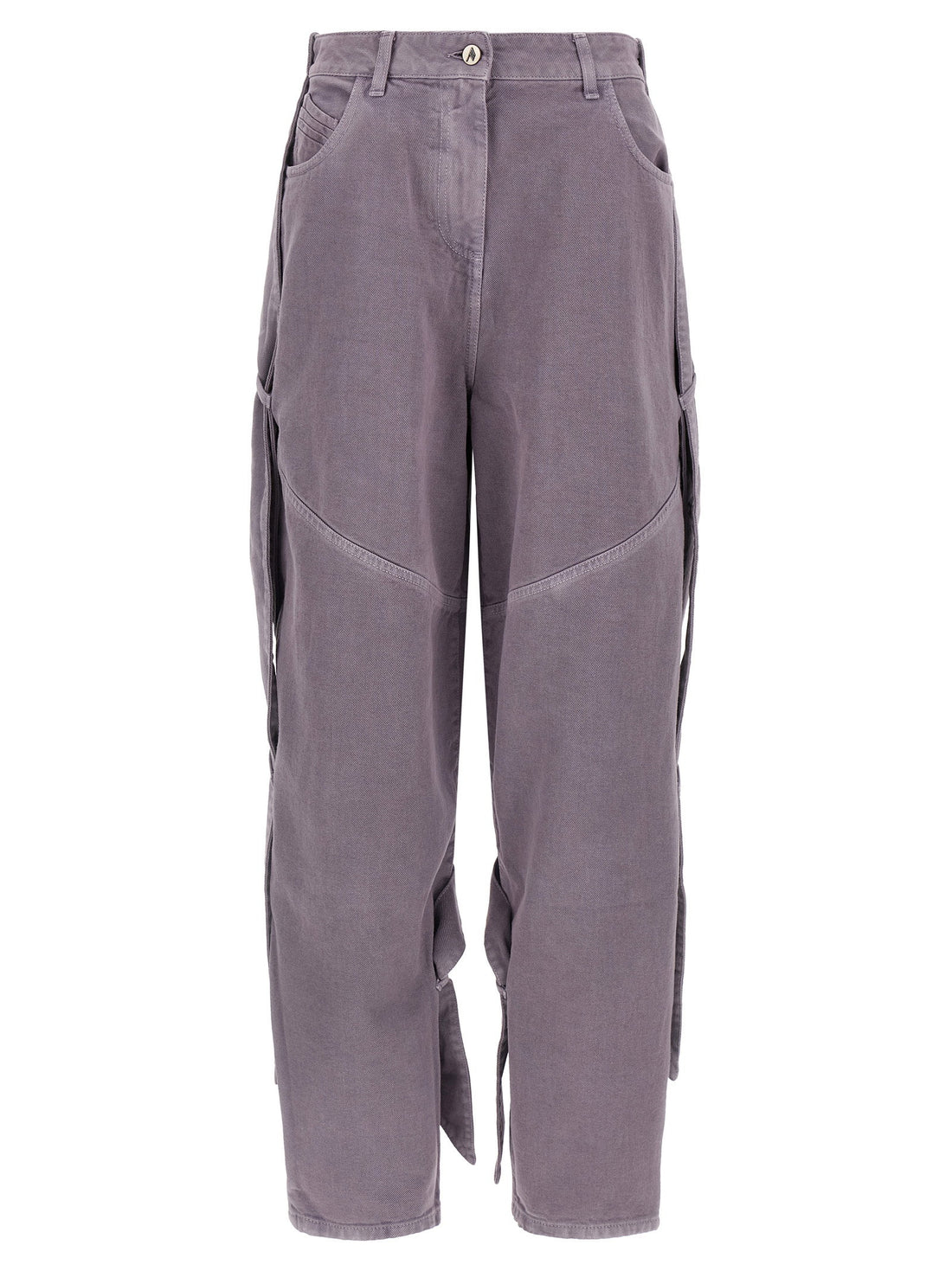 The Attico Garment-dyed Jeans Purple