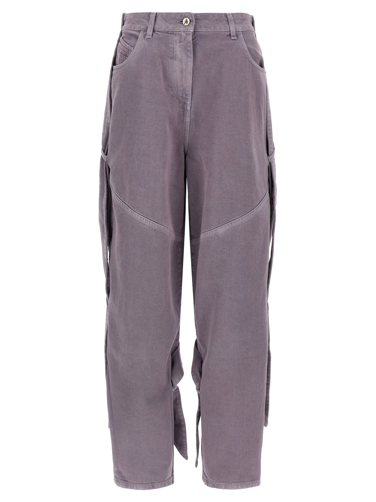 The Attico Garment-dyed Jeans Purple