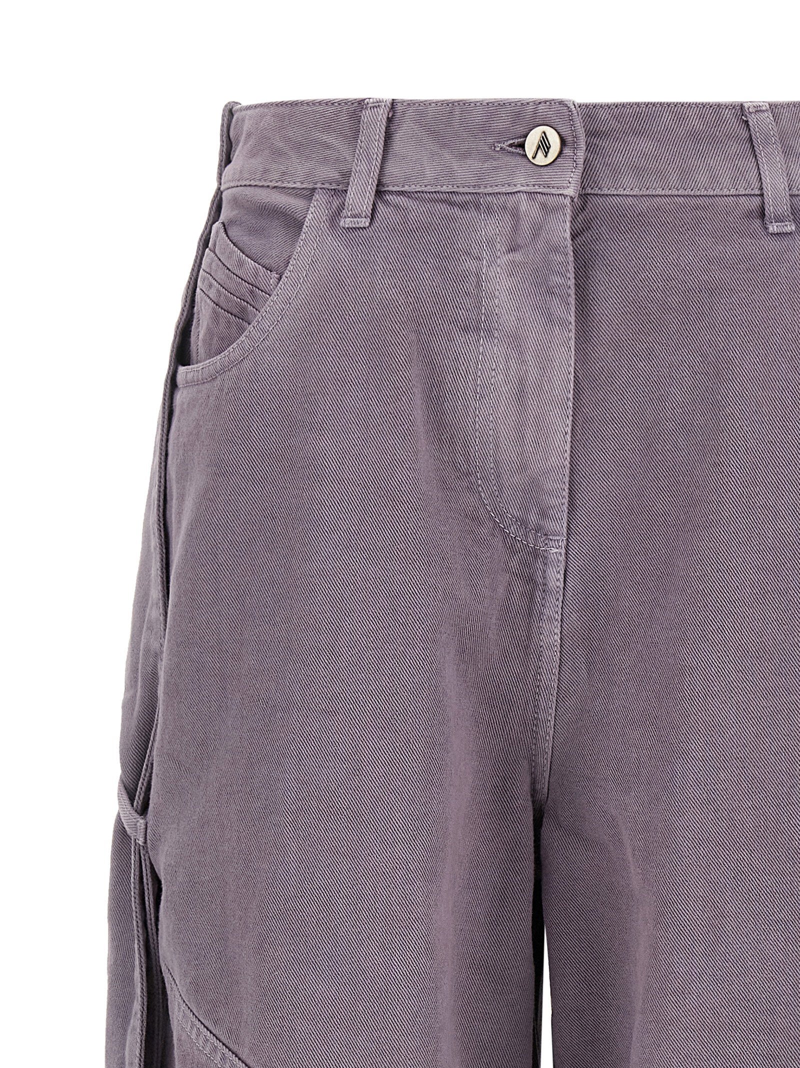 The Attico Garment-dyed Jeans Purple