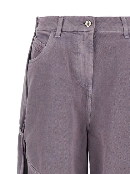 The Attico Garment-dyed Jeans Purple