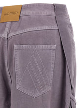 The Attico Garment-dyed Jeans Purple