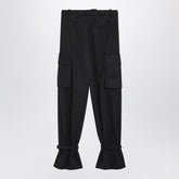 The Attico Nylon Cargo Trousers Black