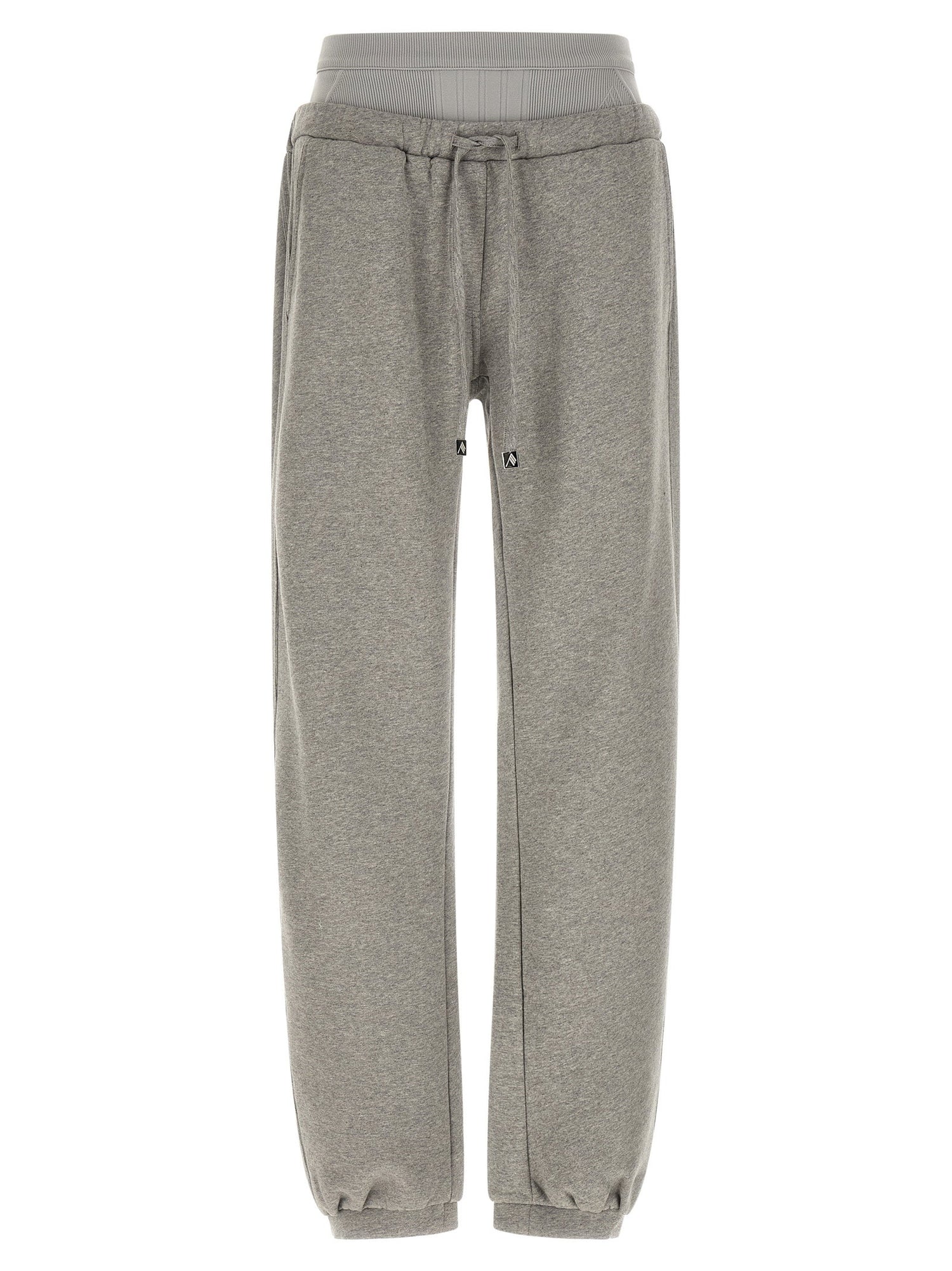 The Attico American Fleece Joggers Gray
