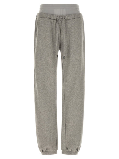 The Attico American Fleece Joggers Gray