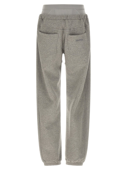 The Attico American Fleece Joggers Gray