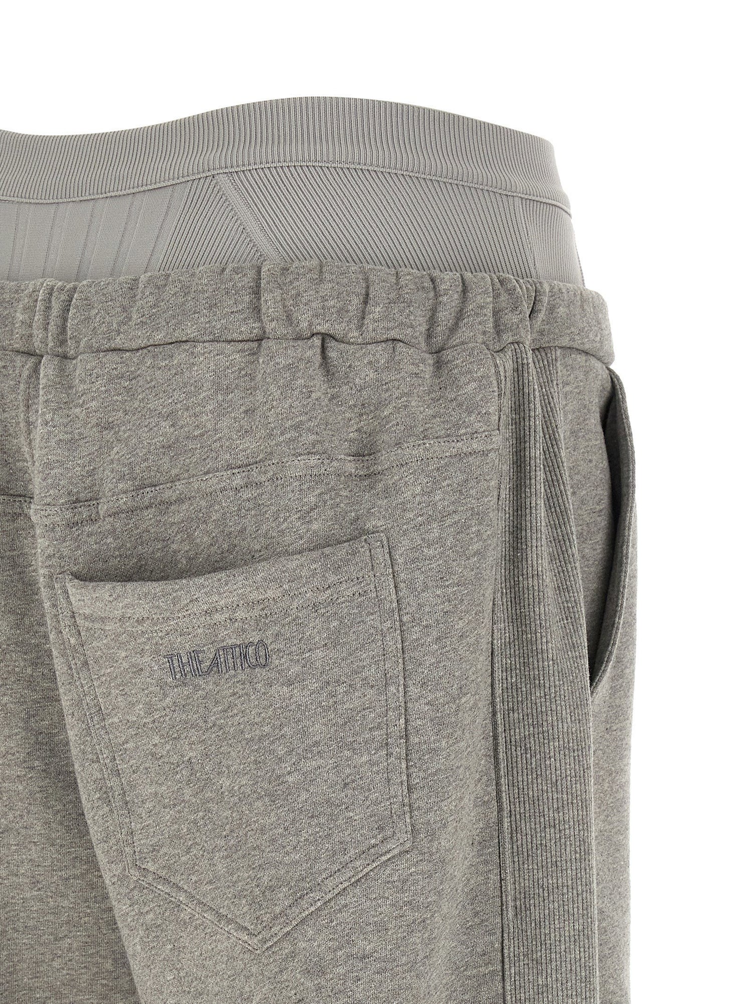 The Attico American Fleece Joggers Gray